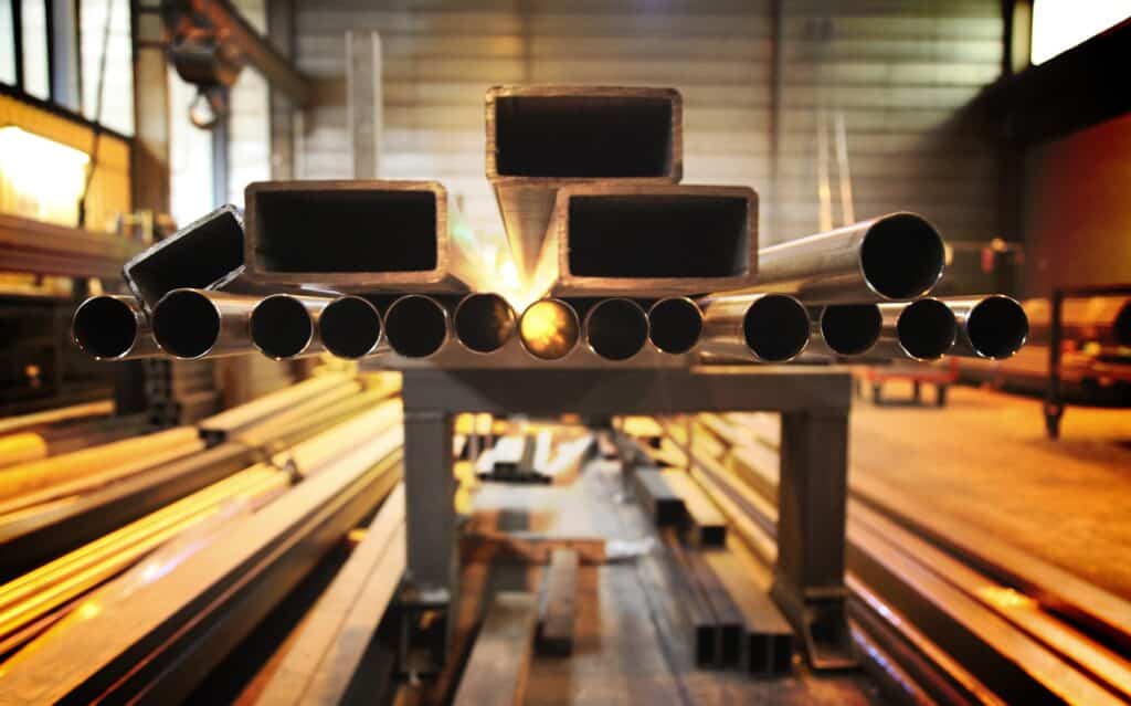 Image of steel and iron rods